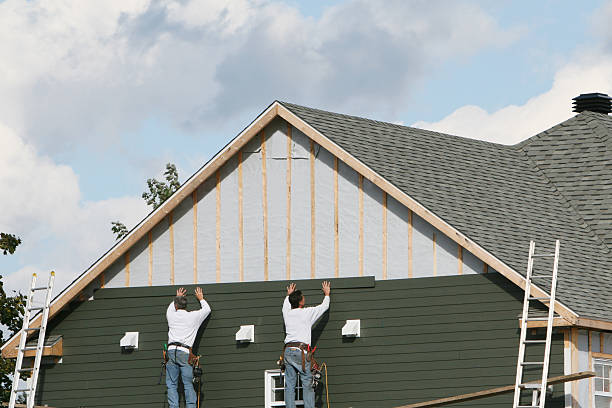 Professional Storm Damage Siding Repair technician working in Allentown, NJ